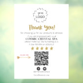 *~* QRシンプルミニマルロゴの確認ありがとうAP8 ウィンドウサイン (シート3)