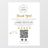 *~* QRシンプルミニマルロゴの確認ありがとうAP8 ウィンドウサイン (シート)