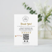 *~* QRシンプルミニマルロゴの確認ありがとうAP8 ポストカード (スタンド正面)