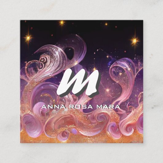 *~* QRスカイナイトスターズETHEREAL波AP93 スクエア名刺 (正面)