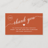 QRスキャンありがとうございます |割引ロゴ名刺 名刺 (正面)