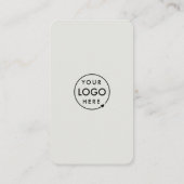 QRスキャンでつながる | Instagram Facebook グレー 名刺 (裏面)