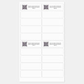 QRスキャンコード – 日付の招待状に救対するシール ラベル (シート)