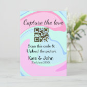 QRスキャン大理石ピンクブルーミックスを追加する愛をキャプチャ シーズンカード (スタンド正面)