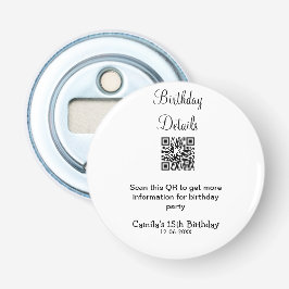 QRスキャン誕生日パーティー詳細モダン15誕生日 栓抜き