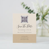 QRスモダンキャンのコー結婚ドの日救付招待状 (スタンド正面)