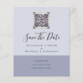 QRスモダンキャンのコー結婚ドの日救付招待状 (正面)