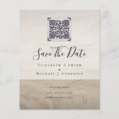 QRスモダンキャンのコー結婚ドの日救付招待状 (正面)