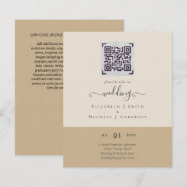 QRスモダンキャンのコー結婚ドの日救付招待状