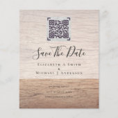 QRスモダンキャンのコー結婚ドの日救付招待状 (正面)