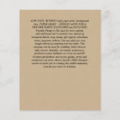 QRスモダンキャンのコー結婚ドの日救付招待状 チラシ (裏面)