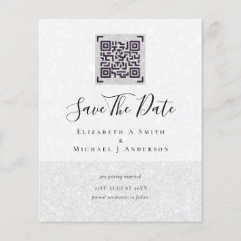 QRスモダンキャンのコー結婚ドの日救付招待状 チラシ