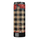 *~* QRスワッグク素朴リスマスグリッターバラプレード タンブラー (裏面)