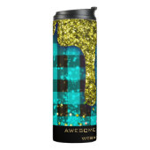 *~* QRスワッグク素朴リスマス金ゴールドドリップ タンブラー (回転左)