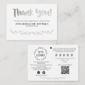 *~* QRス華美クロールQRありがとうロゴレビューAP8 エンクロージャーカード (正面/裏面)