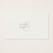 QRセージとアイボリーギフト登録エンクロージャカード (裏面)