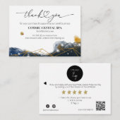 *~* QRディスカウントありがとうロゴAP8レビュー エンクロージャーカード (正面/裏面)