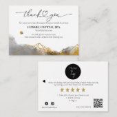 *~* QRディスカウント – サンキューロゴAP8レビュー エンクロージャーカード (正面/裏面)