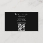 QRトレンディー爪、 ネイルフローラアートマニキュリスト 名刺 (裏面)