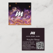 *~* QRナイトスタースキーエテリアール波AP93 スクエア名刺 (正面/裏面)