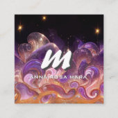 *~* QRナイトスタースキーエテリアール波AP93 スクエア名刺 (正面)