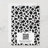 QRハイランドカウバケットカウズプリント1st誕生日 招待状 (裏面)