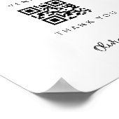 QRハネムーン基金ウェディングレセプション寄付サイン ポスター (角)