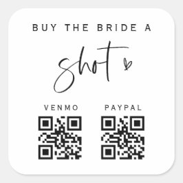 QRバチェロレッテシールブライダルパーティE100 スクエアシール