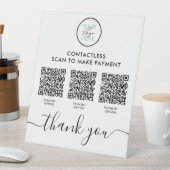 QRバーコード支払業務台座看板 台座サイン (インサイチュ)