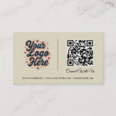 QRビジカスタムネスカード接続 名刺 (正面)