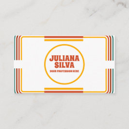 QRビジネスカラフルカード付きグリーンイラストレーション 名刺