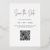 QRファンシー写真を愛しているもの結婚は救ない 箔招待状 (裏面)