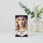 QRフォト公証人インストール コーリングカード (スタンド正面)