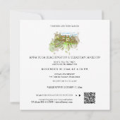 *~* QRブドウItaly AR21 RSVP Vineyard 結婚's 招待状 (裏面)