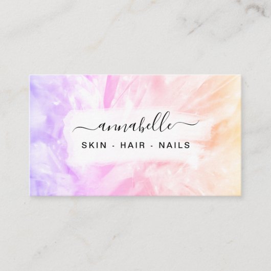 *~* QRプリズムAP26 OPALクリスタルレインボーエーテル 名刺 (正面)