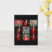 Qrプレジおもしろいデントトランプクリスマス踊りダンスM カード (黄色い花)