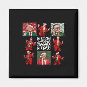 Qrプレジおもしろいデントトランプクリスマス踊りダンスM マグネット