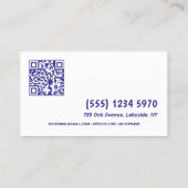 QRプロフェッショナルバーテンダー 名刺 (裏面)