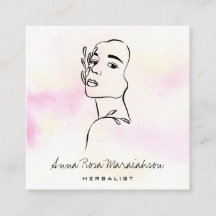 *~* QRボタニカルウーマンラインアート女神グリーン