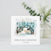 *~* QRポジターノItalyスクロールAR20 RSVP 結婚's 招待状 (スタンド正面)