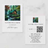 *~* QRマジカルストリーム素朴コテージAP49キャビン 名刺 (正面/裏面)