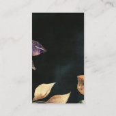 QRミニマ結婚リストシンプルブラックトロピカル離れ エンクロージャーカード (裏面)