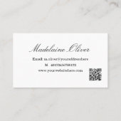 QRモダンコーエレガントド弁護士プロフェッショナル 名刺 (裏面)