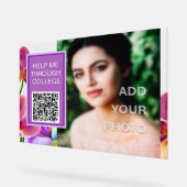 QRモダンコースタイリッシュドのアクリル記号 アクリルサイン (傾斜)