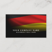 QRモダンコード付きドイツ国旗 名刺 (正面)