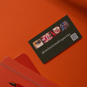 QRモダンコード付きフォトメイクアップアーティスト コーリングカード