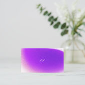 QRモダンコーミニマルドグラデーシぼやけョンVIOLET 名刺 (スタンド正面)