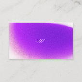 QRモダンコーミニマルドグラデーシぼやけョンVIOLET 名刺 (正面)