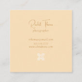 QRモダンコーミニマルドプロフェッショナル スクエア名刺 (裏面)