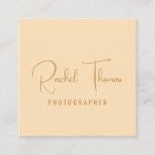 QRモダンコーミニマルドプロフェッショナル スクエア名刺 (正面)